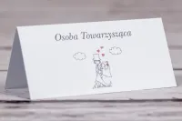 Nowoczesne Winietki Ślubne z Rysunkiem Pary | Bueno nr 4