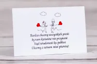 Bileciki do Zaproszeń Ślubnych z Parą Młodą | Bueno nr 5