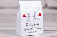 Pudełeczka Podziękowania dla Gości Para Młoda | Bueno nr 5