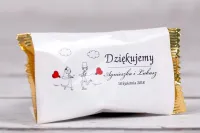 Czekoladki Ślubne z Parą Młodą | Podziękowania dla Gości