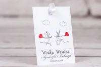 Zawieszki na Wódkę Weselną Para Młoda | Amelia-Wedding.pl