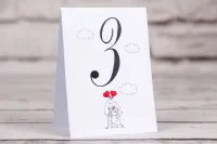 Śmieszne Numerki na Stół Weselny Bueno nr 6 | Amelia-Wedding