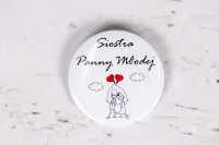 Przypinki Weselne z Parą Młodą i Balonami | Bueno nr 6