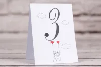 Zabawne Numerki na Stoły Weselne z Parą Młodą | Bueno nr 7