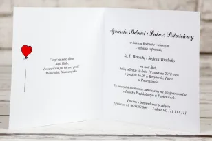 Śmieszne Zaproszenia Ślubne z Rysunkiem Pary Młodej | Wesołe Zaproszenia z Humorem, Personalizowane | Bueno nr 9