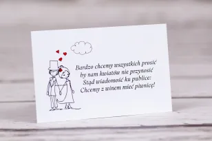 Bilecik do zaproszeń ślubnych z kolekcji Bueno nr 9