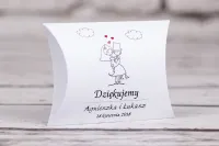 Pudełeczka Podziękowania dla Gości z Rysunkiem Pary Młodej