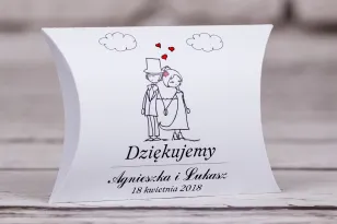 Podziękowania ślubne Pudełeczko poduszeczka Bueno nr 9