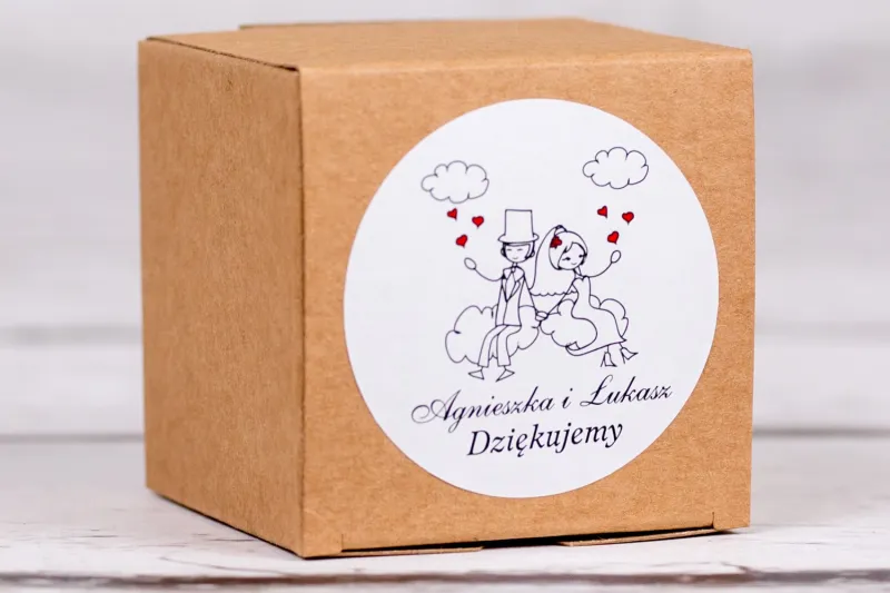 Eko pudełeczko ślubne na słodkości dla gości weselnych z kolekcji Bueno nr 3 Eko pudełeczko ślubne na słodkości dla gości weselnych z kolekcji Bueno nr 3