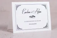 Klasyczne Zaproszenia Ślubne z Ramką | Eleganckie | Arte nr 1
