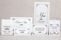 Klasyczne Zaproszenia Ślubne z Ramką | Eleganckie | Arte nr 1