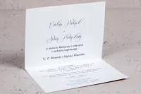 Klasyczne Zaproszenia Ślubne Lniane Arte nr 3 | Eleganckie