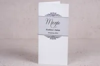 Eleganckie Menu Weselne Stojące Arte nr 3 | Amelia-Wedding