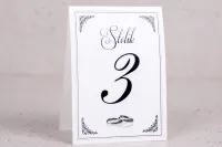 Eleganckie Numerki na Stół Weselny Klasyczne | Arte nr 1