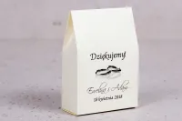Pudełeczka Podziękowania dla Gości Ecru z Obrączkami | Arte 4