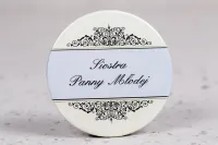 Eleganckie Przypinki Weselne Ecru | Kotyliony | Arte nr 4