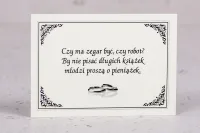 Bileciki Ślubne Ecru z Podziękowaniem | Arte nr 2 | Zamów