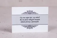 Bileciki do Zaproszeń Ślubnych Arte nr 3 | Personalizacja