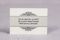 Eleganckie Bileciki Ślubne Ecru | Klasyczne | Arte nr 4