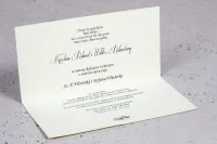 Eleganckie Zaproszenia Ślubne Fioletowe z Cyrkonią | Moreno 4