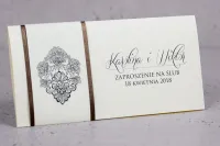 Eleganckie Zaproszenia Ślubne z Cyrkonią | Moreno nr 6