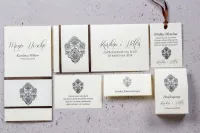 Eleganckie Zaproszenia Ślubne z Cyrkonią | Moreno nr 6