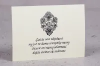 Bileciki do Zaproszeń Ślubnych Moreno | Wkładki RSVP