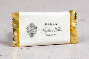 Hochzeitsschokolade als Dankeschön an die Hochzeitsgäste aus der Moreno Kollektion No. 1