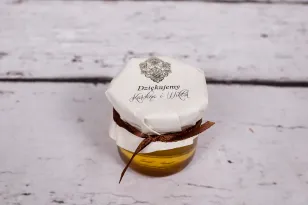 Glas Honig - ein süßes Geschenk für Hochzeitsgäste - Moreno No. 6
