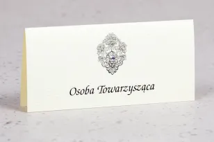 Ślubne winietki, wizytówki na stół weselny w eleganckim stylu - kolekcja Moreno nr 8