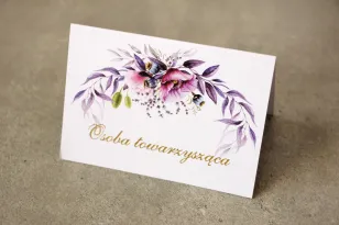Vignetten für den Hochzeitstisch, Hochzeit - Sorento Nr. 15 - mit lila Mohnblumen und Lavendel, in lila Farbtönen