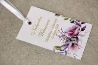 Zawieszki na Wódkę Fioletowe Maki Lawenda Złocone | Sorento