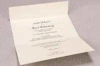 Zaproszenia ślubne butelkowa zieleń z kokardką | Madras nr 3