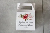 Pistacjowe Pudełka na Ciasto Weselne | Personalizacja Gratis