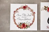 Pistacjowe Save The Date • Eleganckie Zawiadomienia o Ślubie
