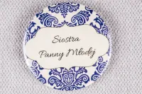 Przypinki Ślubne Chabrowe | Personalizowane Kotyliony Weselne