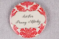 Eleganckie Przypinki Weselne z Ornamentem | Madras nr 5