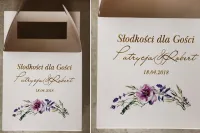 Personalizowane Pudełko na Ciasto Weselne | Amelia Wedding
