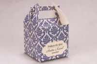 Pudełka na Ciasto Weselne Chabrowe Madras | Amelia-Wedding