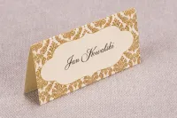 Winietki Ślubne Brązowe Ornamenty | Klasyczne | Madras nr 7