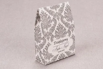 Ślubne pudełeczka na słodkości dla gości weselnych Madras nr 6
