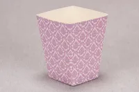 Pudełka na Popcorn Weselny Różowe | Madras nr 4 | Amelia