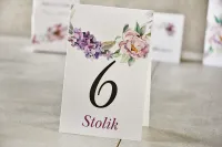Numery na Stoły Weselne Kwiatowe | Kolekcja Pistacjowe