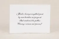 Elegancki Bilecik do Zaproszenia Ślubnego | Klaris nr 1