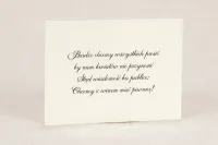 Bilecik do Zaproszenia Ślubnego Klaris | Eleganckie Wkładki