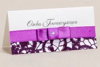 Winietki Weselne Fioletowa Koronka | Klaris nr 3 | Amelia