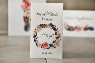 Danke an die Hochzeitsgäste - Vergissmeinnicht Samen - Pistazie Nr. 16 - Boho-Kranz.