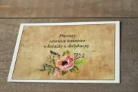 Rustykalne Bileciki do Zaproszeń Boho | Amelia-Wedding.pl