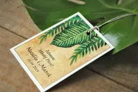 Zawieszki na Wódkę Greenery Paproć | Personalizacja Tekstu
