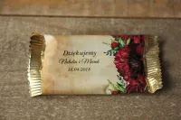 Czekoladki Ślubne Rustykalne Podziękowania dla Gości | Karmelowe nr 6